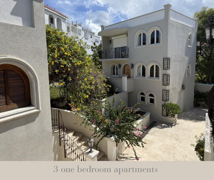 Main Entrance with 3 Separate 1 bedroom apartments