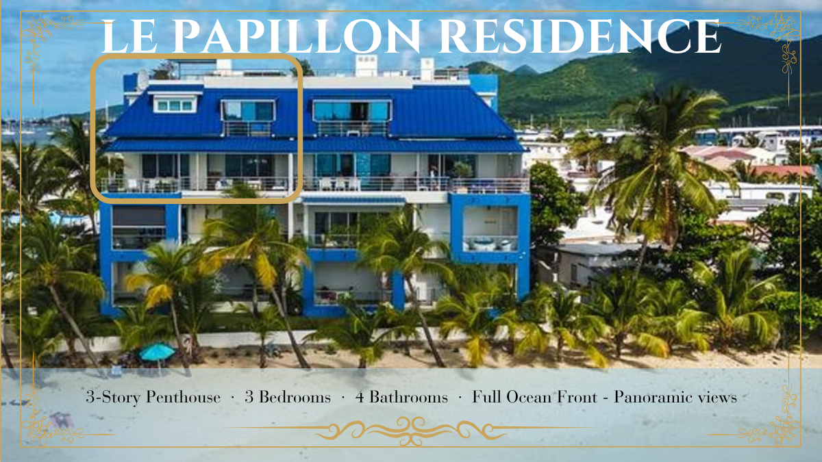 Le Papillon - Elevated 3 story Luxury Penthouse Ocean Front View